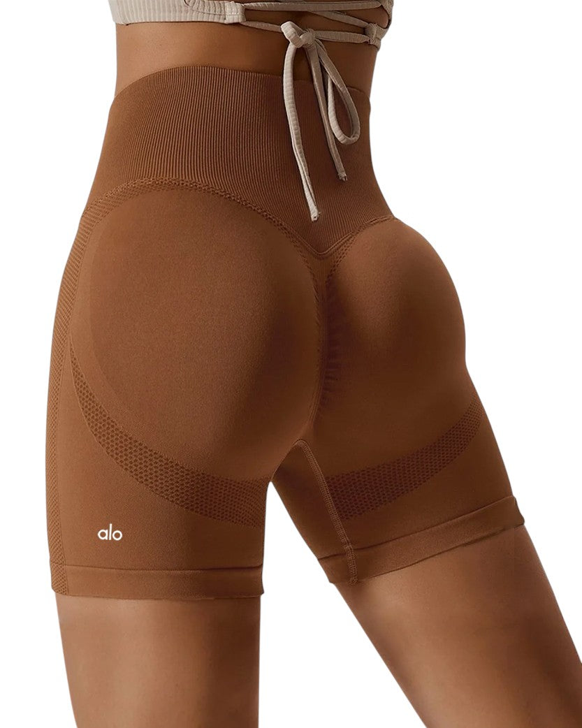 Alo Yoga Push-Up Shorts Brown WZX11-BN
