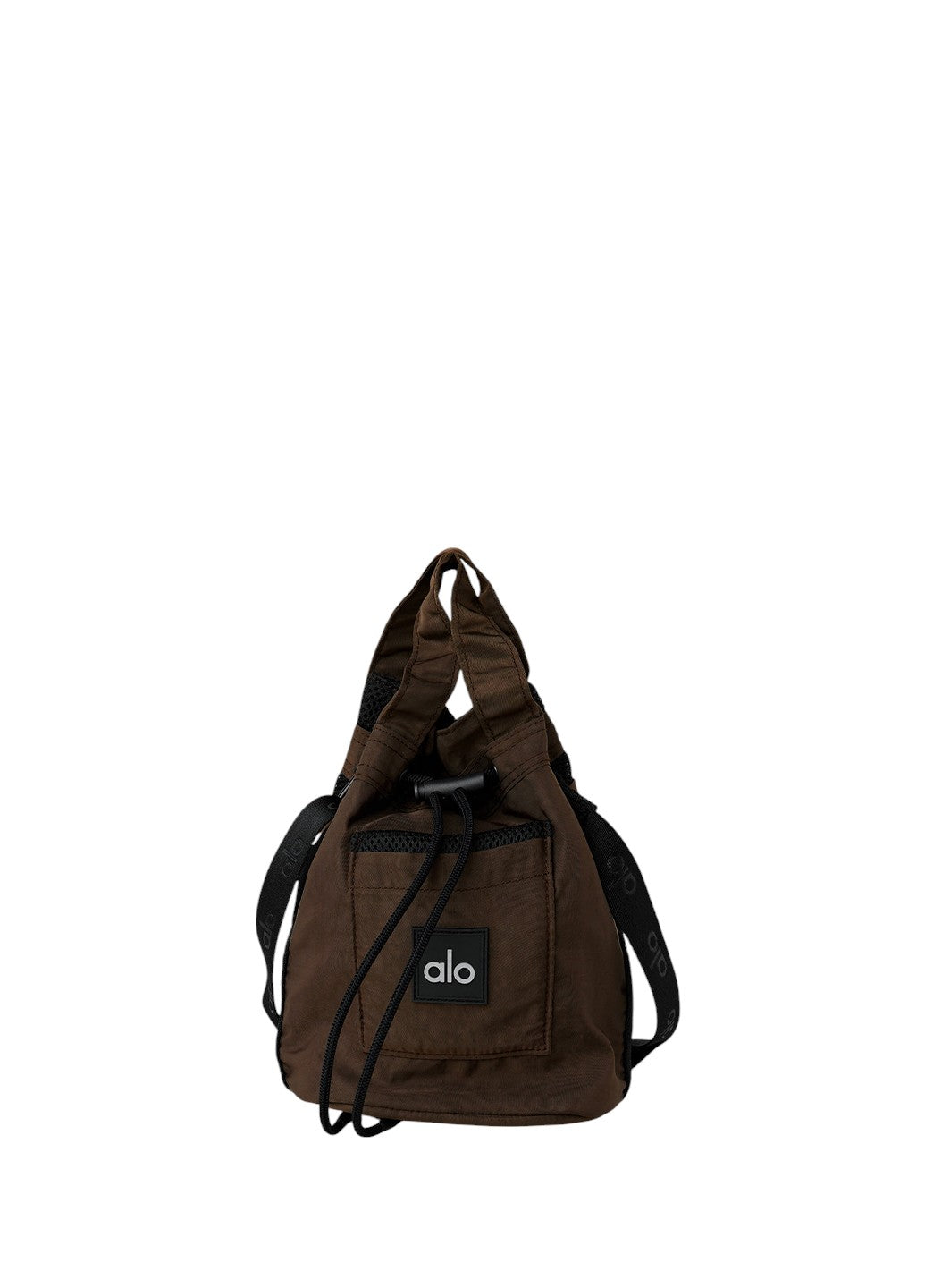Alo Yoga Cross Body Bucket Bag Espresso/Black