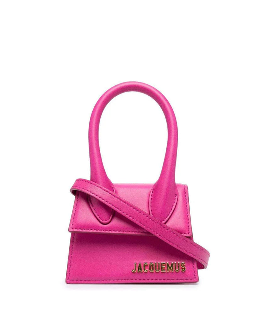 Jacquemus Le Chiquito Mini leather bag Neon Pink