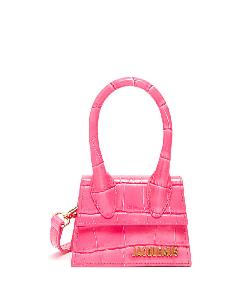 Jacquemus Le Chiquito Mini leather bag Fuchsia