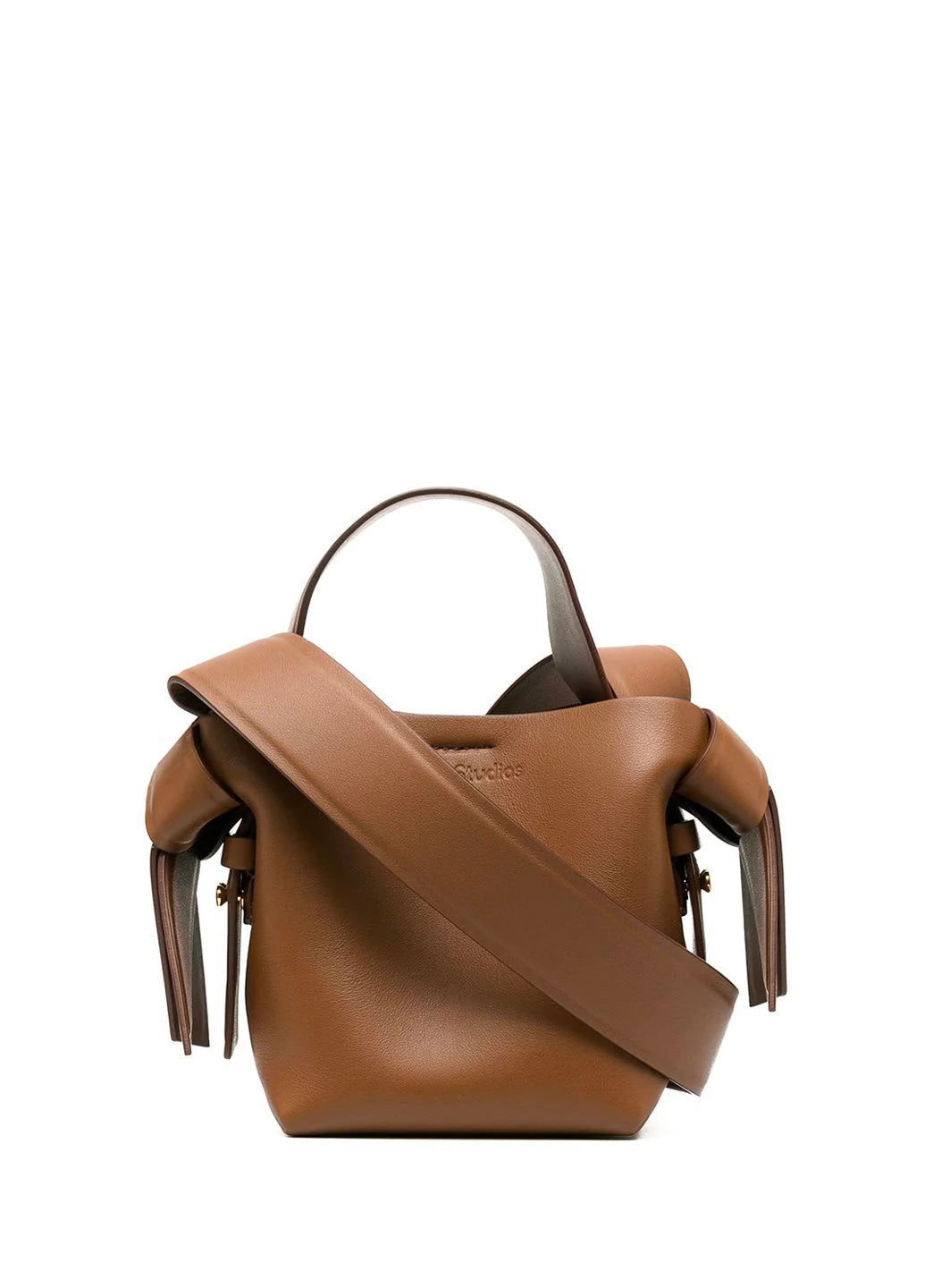 Acne Studios Musubi Micro leather shoulder bag Brown