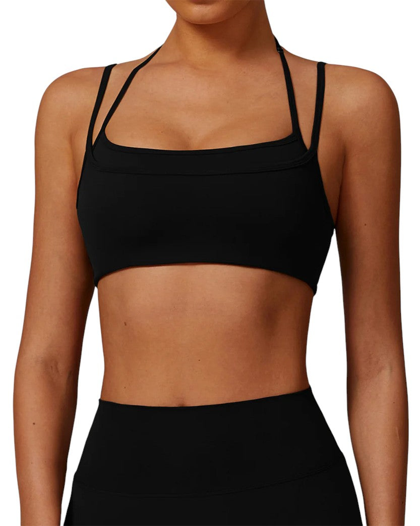 Alo Yoga Fitness Top Bra Black
