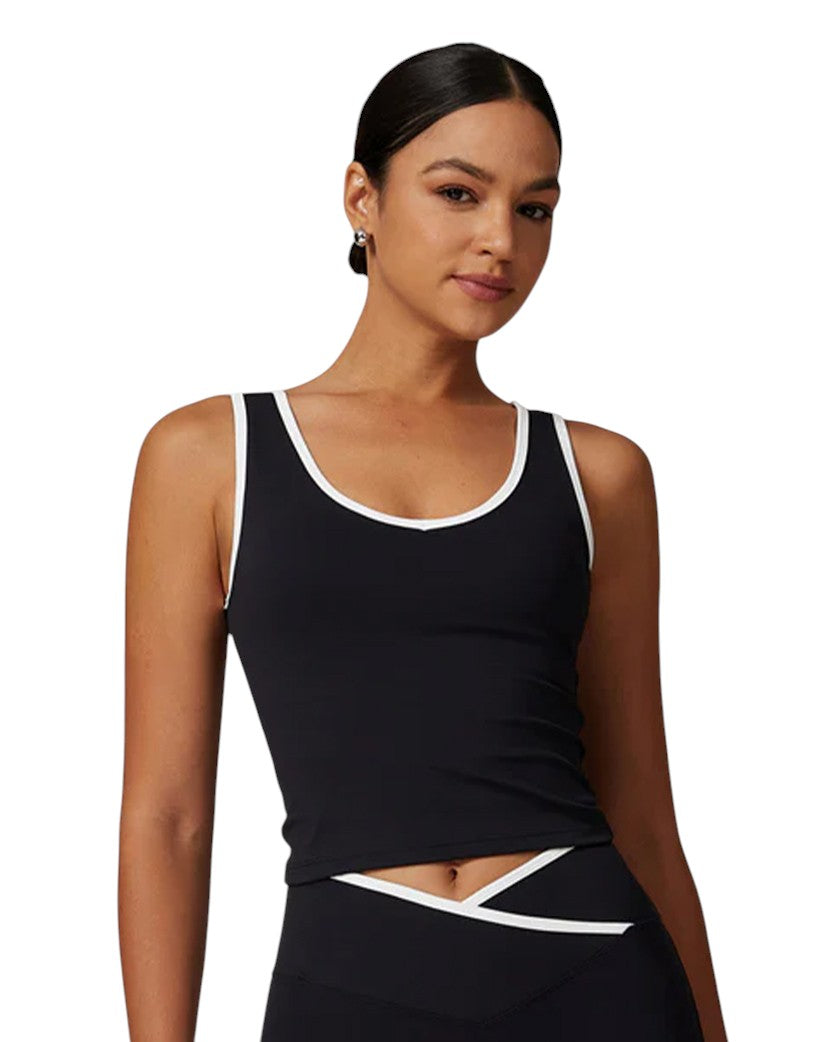 Alo Yoga Contrast Line Tank Black 88434-BK
