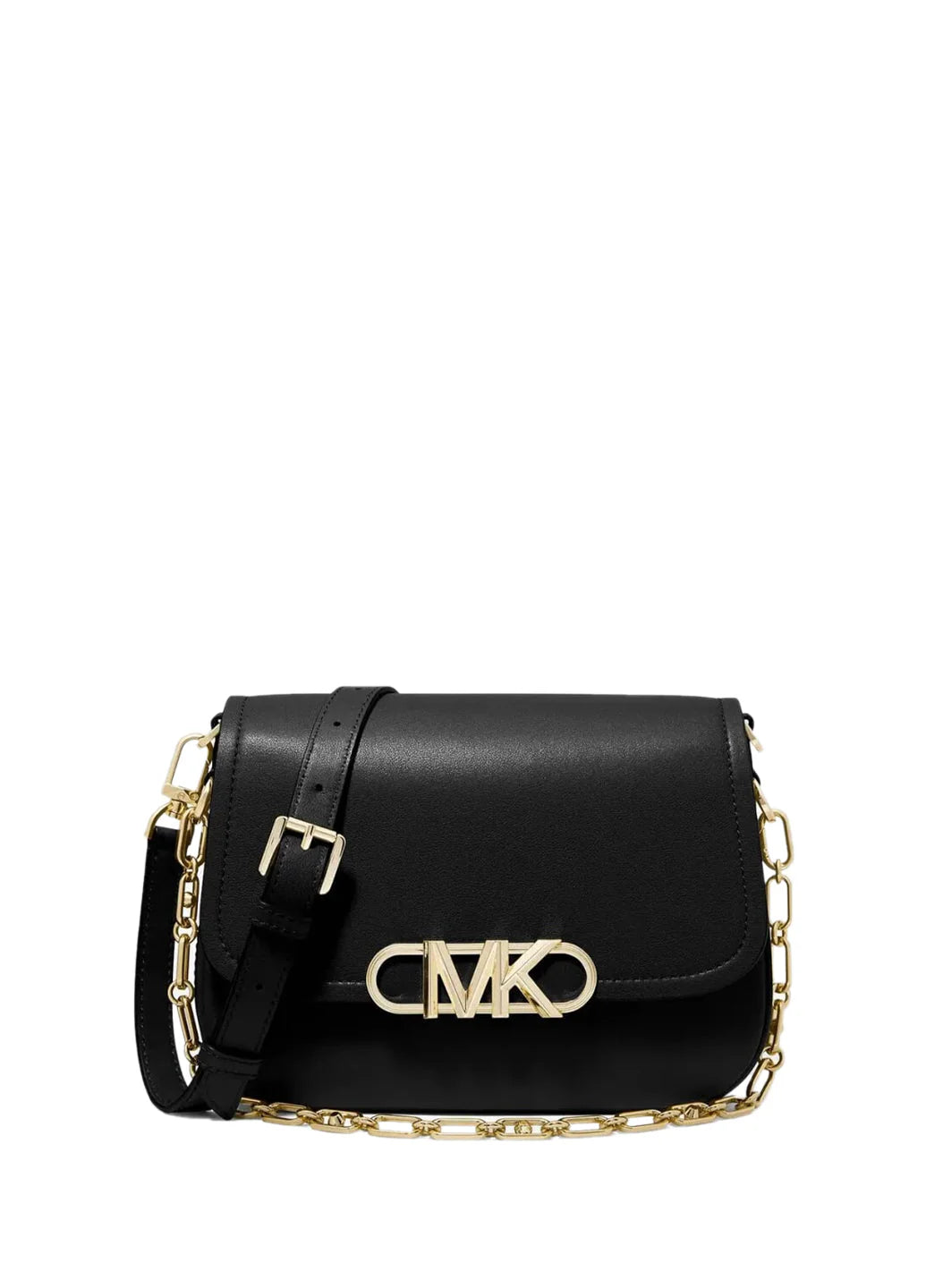 Michael Kors Parker Medium Leather Messenger Bag Black - Оригінал