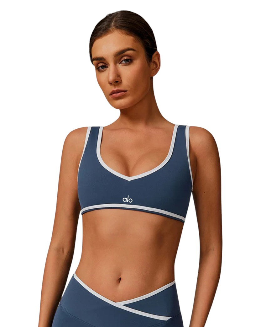 Alo Yoga Contrast Line Bra Blue 88432-BL