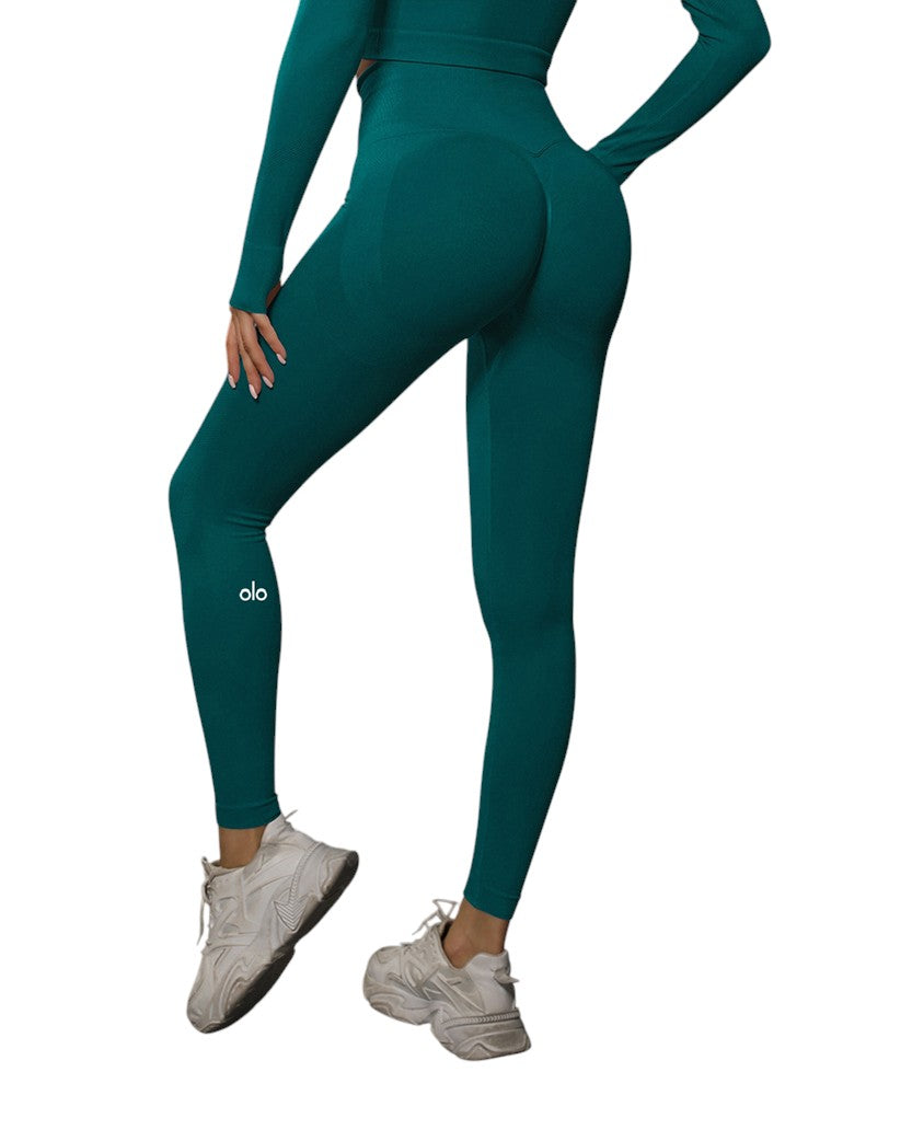 Alo Yoga High Waist Push-Up Leggings Blue 6600-BL