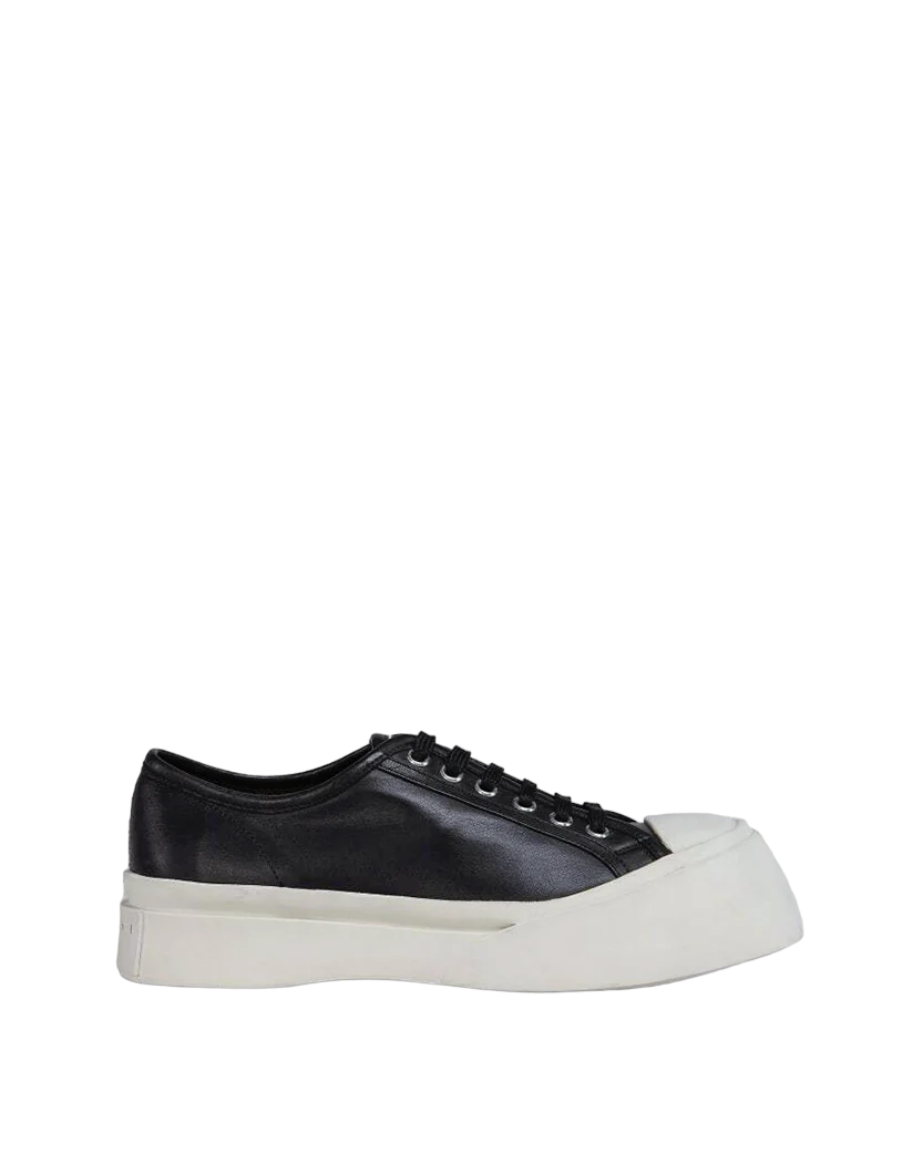 Marni Leather Pablo Lace-Up Sneaker Black