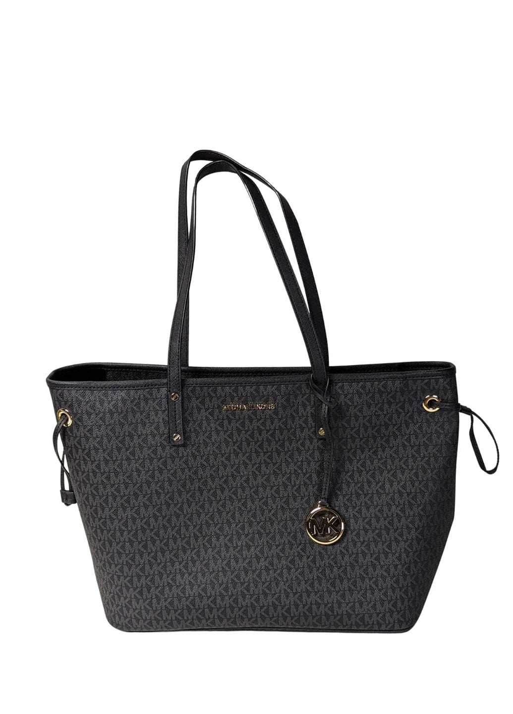 Michael Kors Jet Set Travel Large Drawstring Tote Black