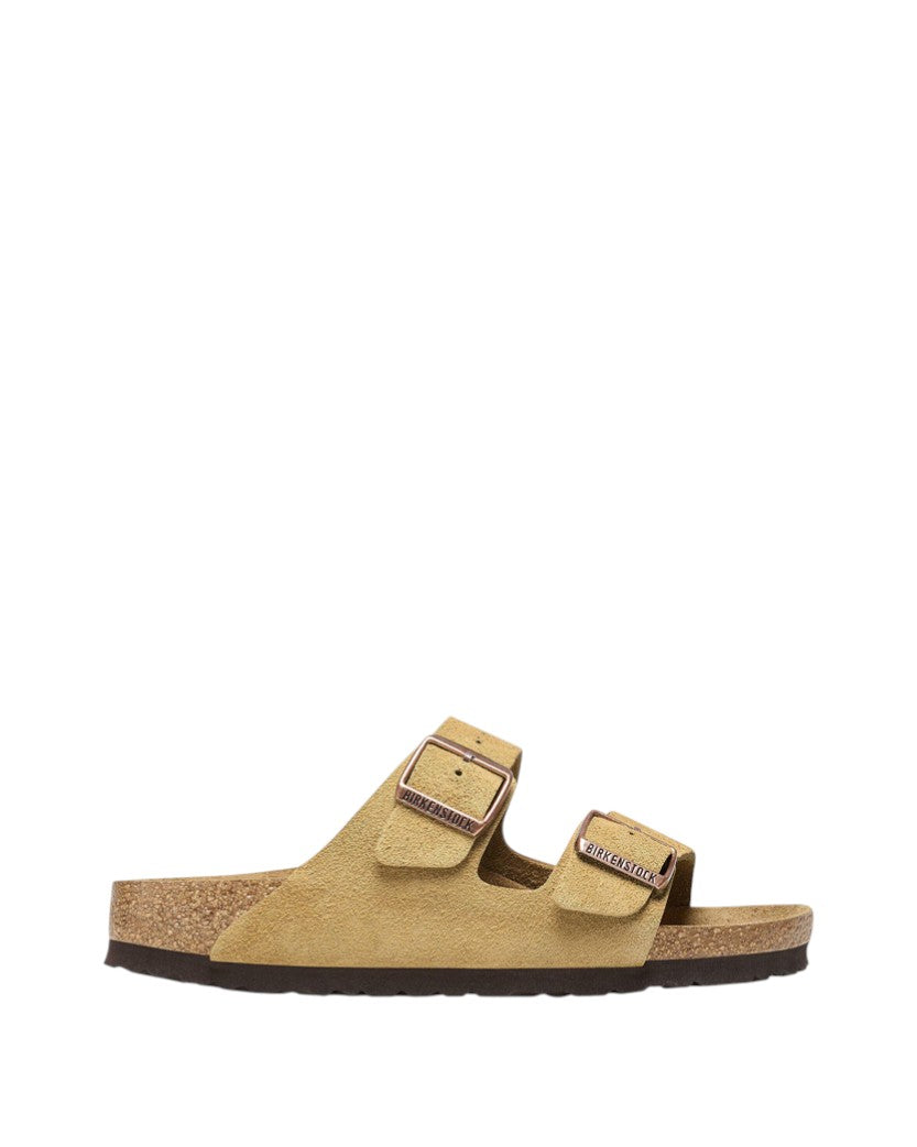 Birkenstock Arizona Suede Leather Latte Cream