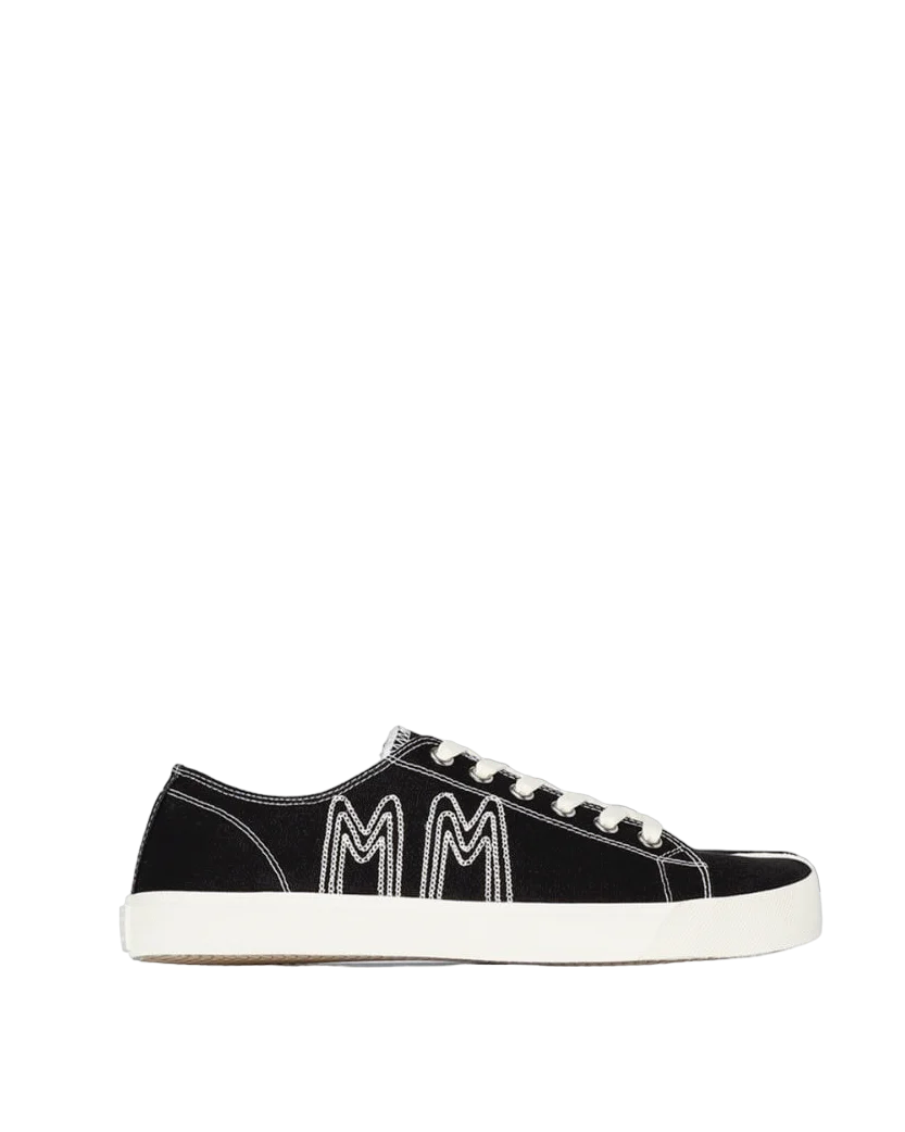 MM6 Maison Margiela Tabi Embroidered Sneakers Black