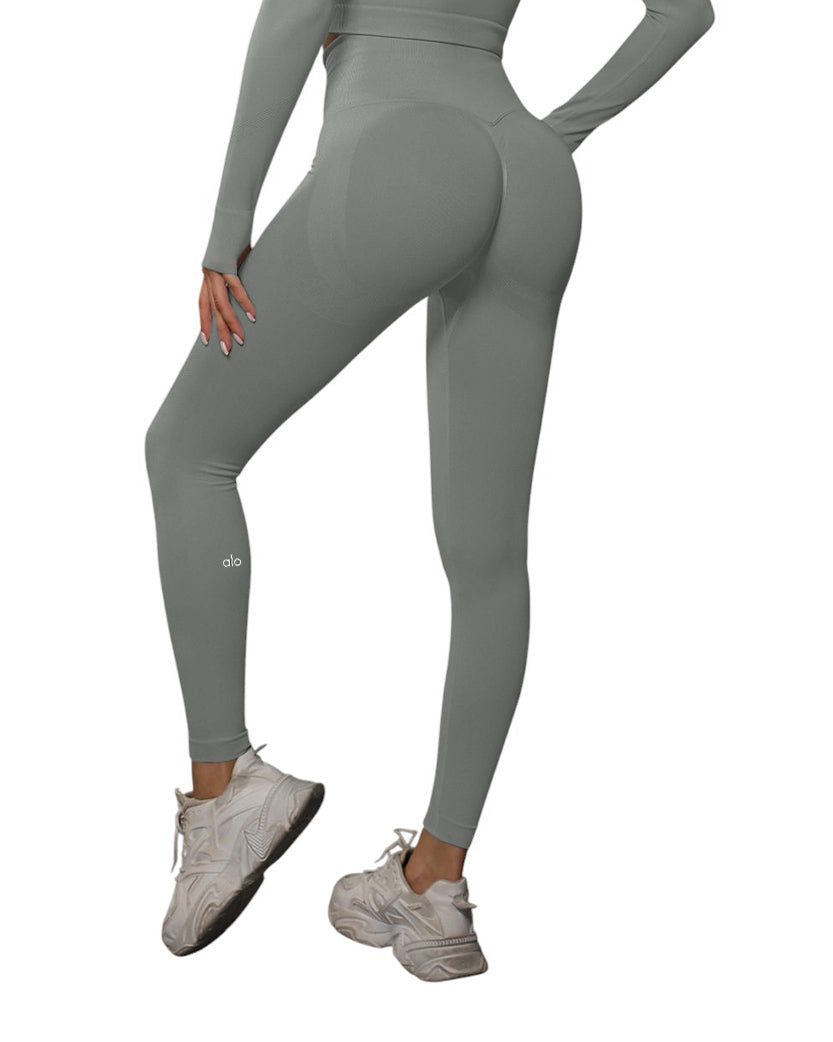Alo Yoga High Waist Push-Up Leggings Light Grey 6600-LG