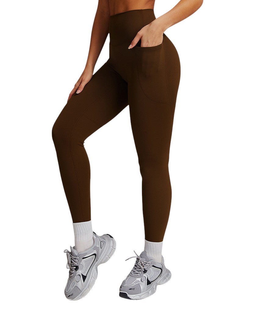 Alo Yoga Pockets Leggings Brown 64252-BN