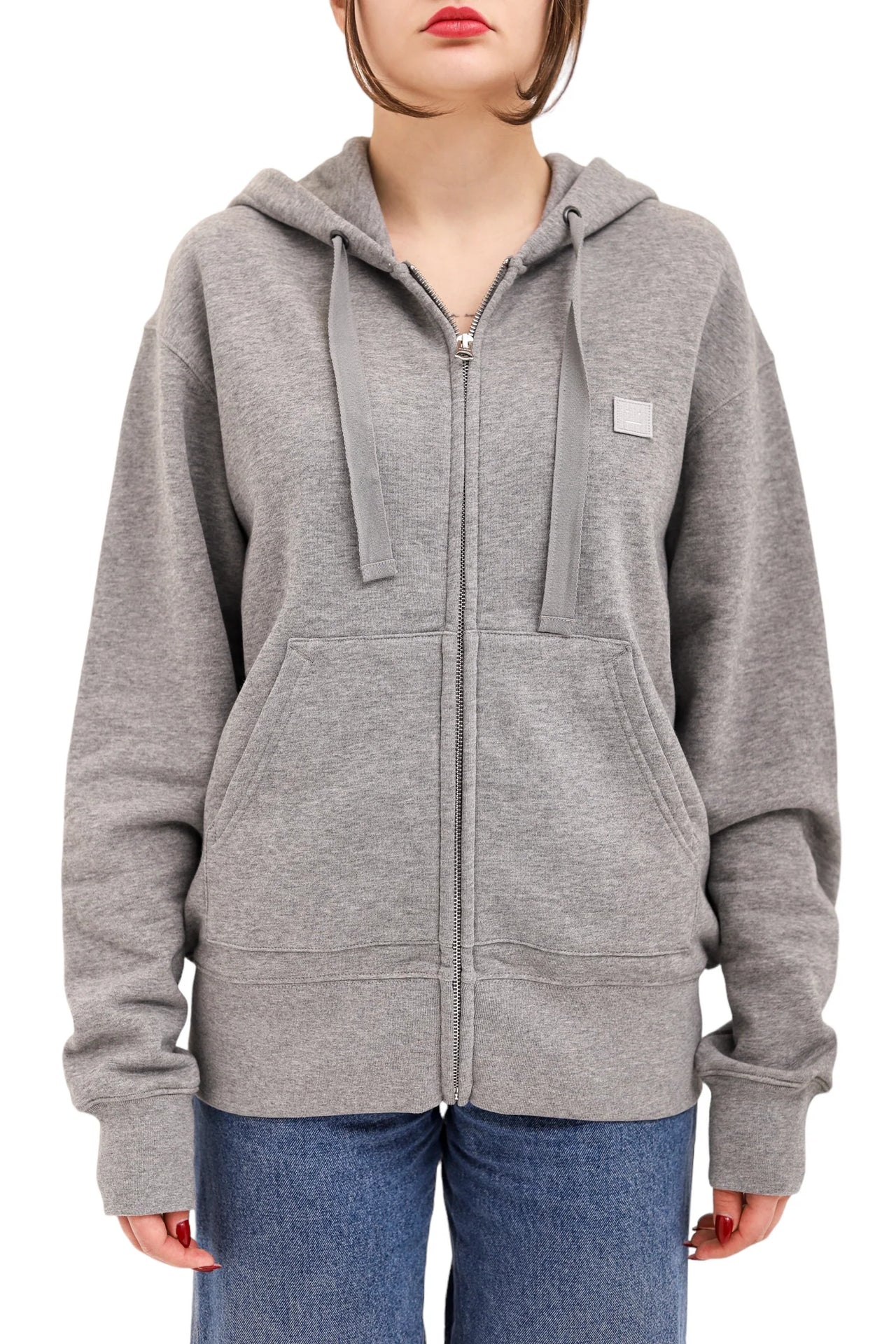 Acne Studios Ferris Zip Hoodie Grey