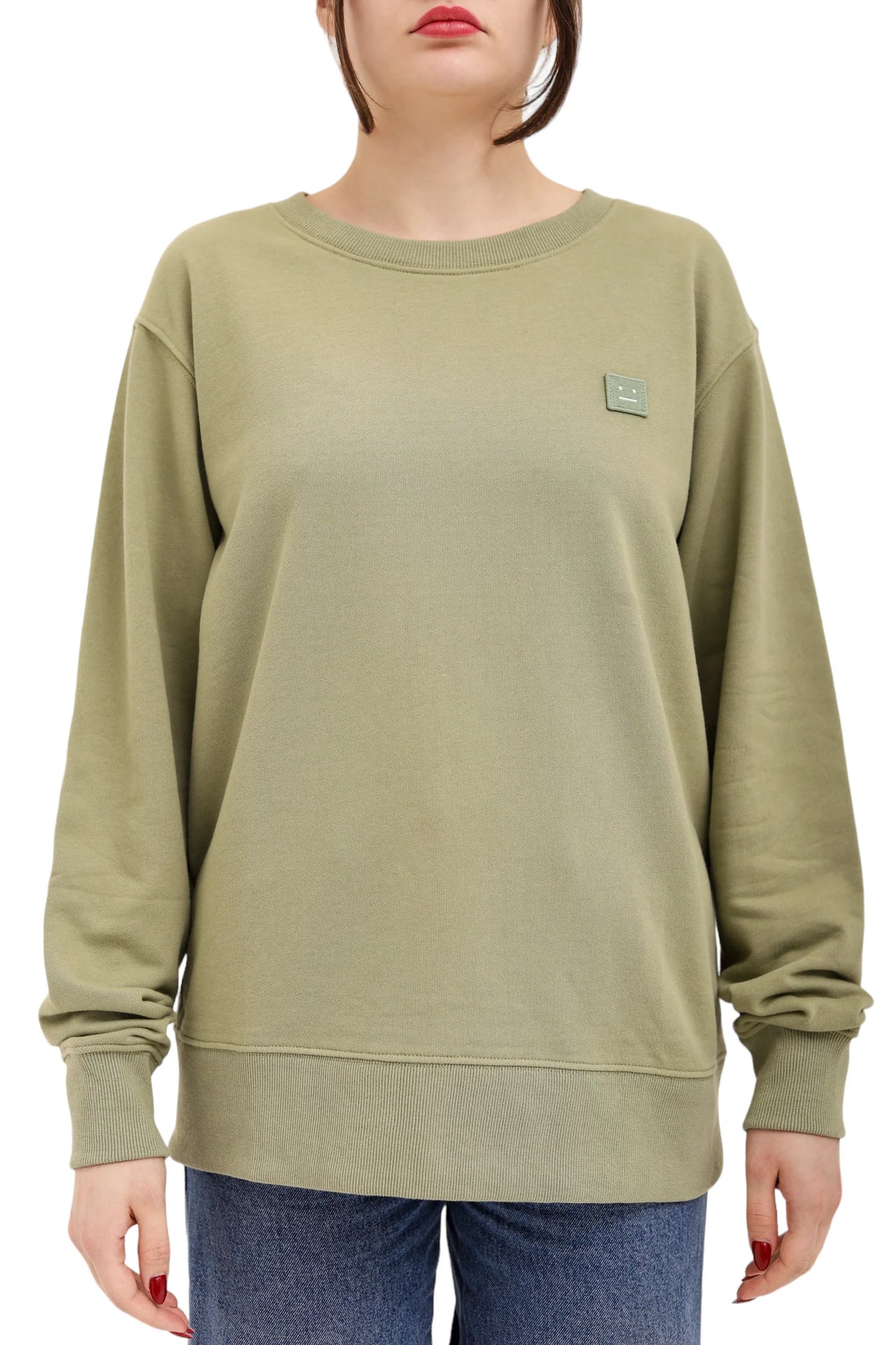 Acne Studios Crewneck Sweatshirt Olive Green