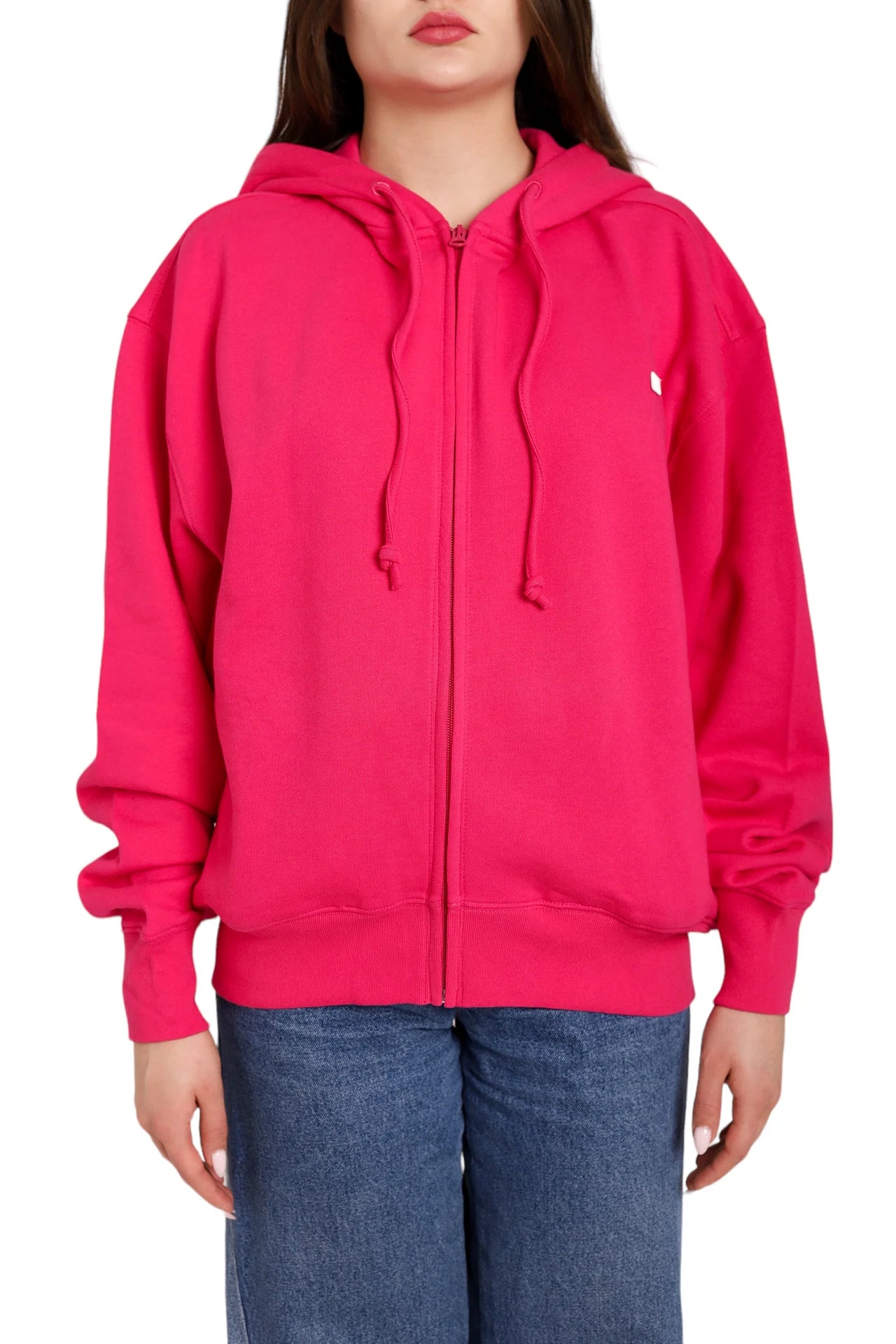 Acne Studios Zip Hoodie Smash Pink