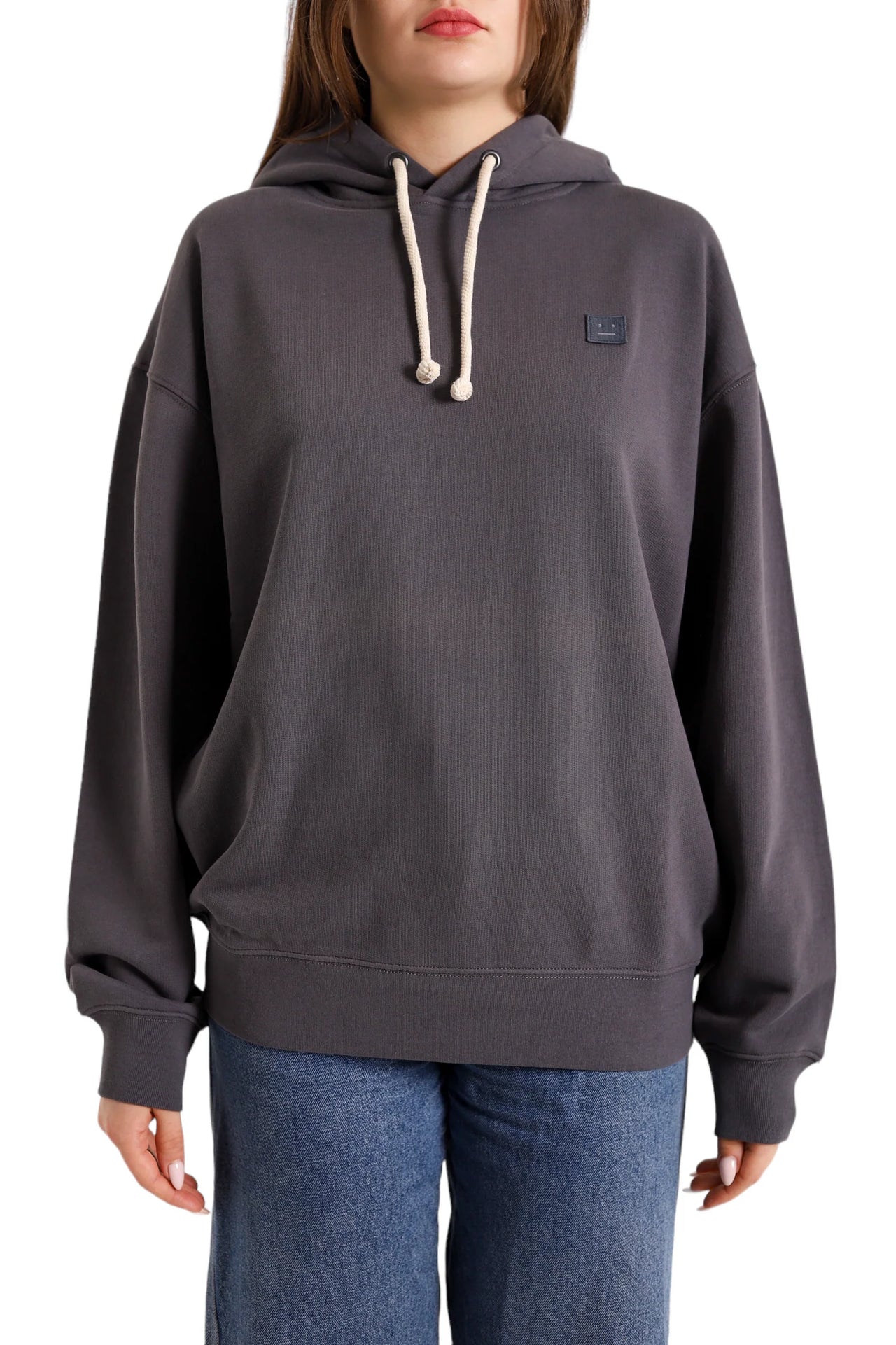 Acne Studios Appliquéd Hoodie Grey