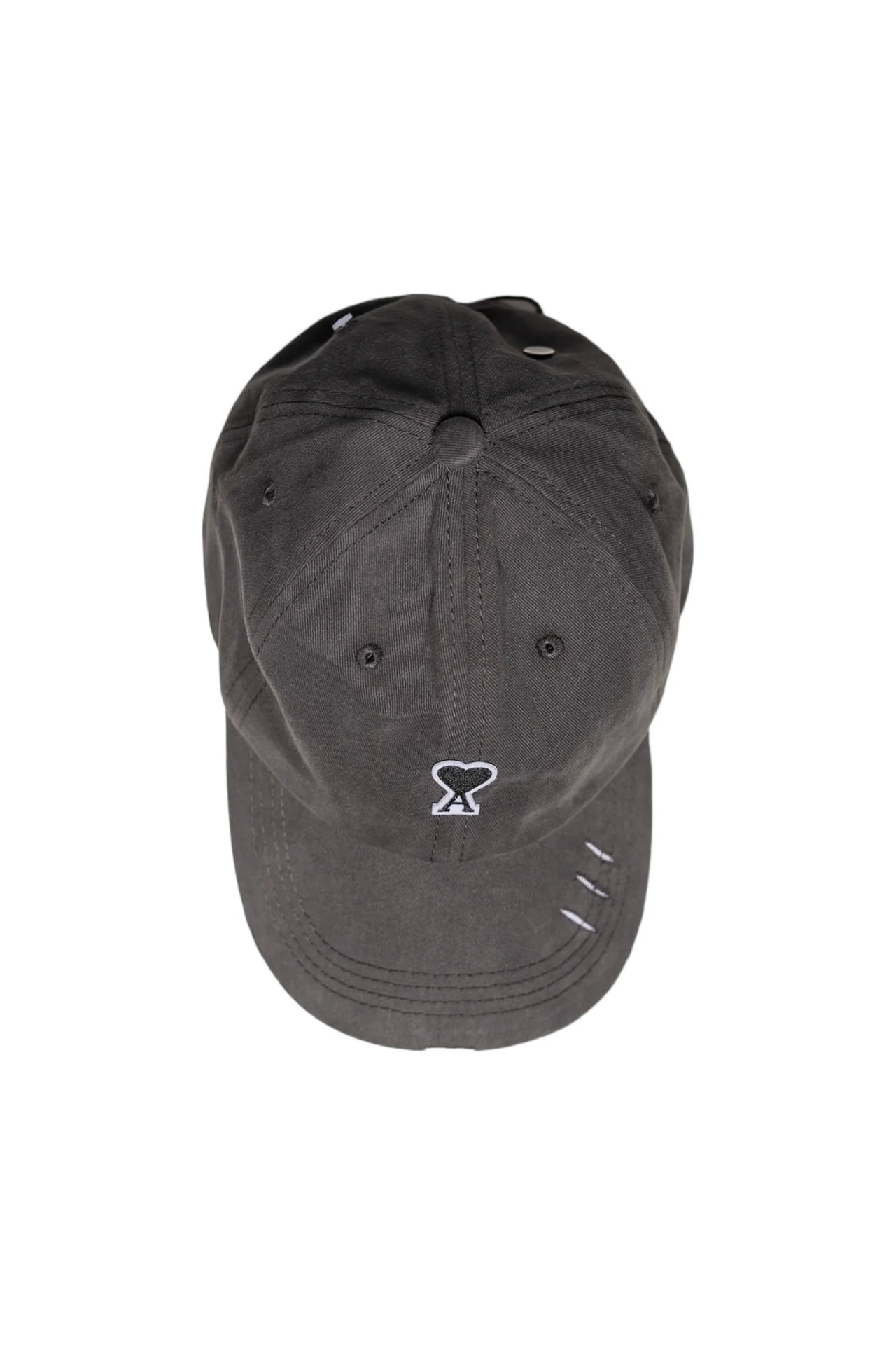 AMI Paris Torn Cap Grey