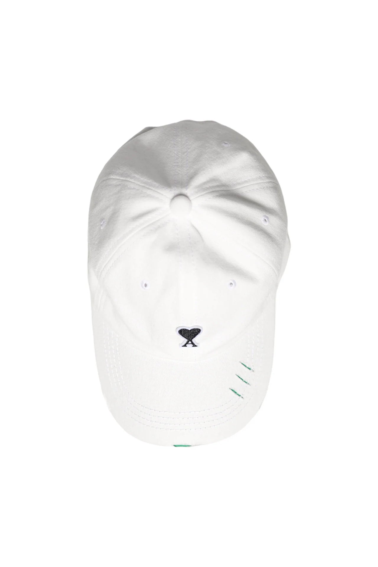 AMI Paris Torn Cap White