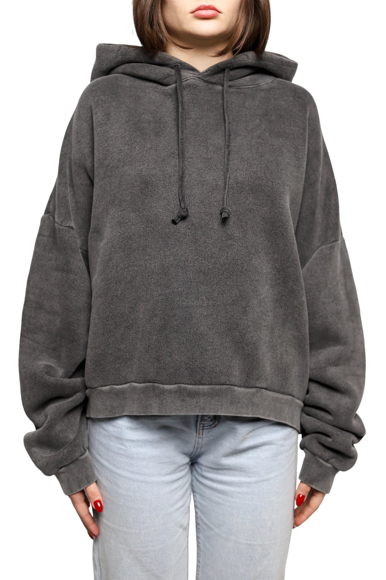 Acne Studios Relaxed Hooded Sweatshirt Faded Black - Оригінал