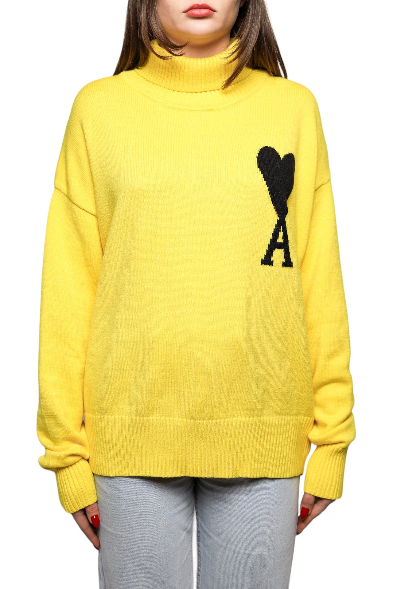 AMI Paris Ami de Coeur jumper Yellow