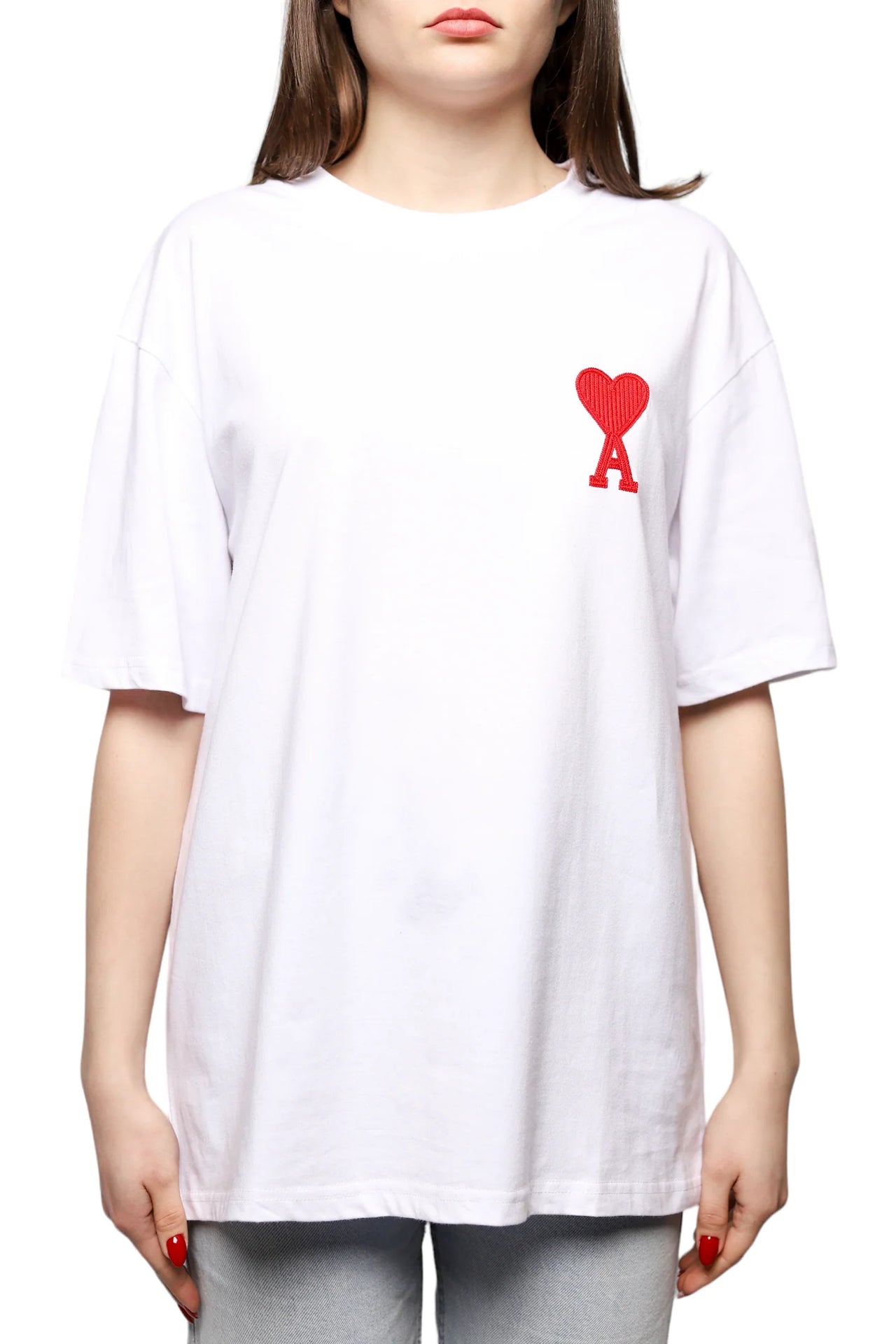 AMI Paris Ami de Coeur T-Shirt White