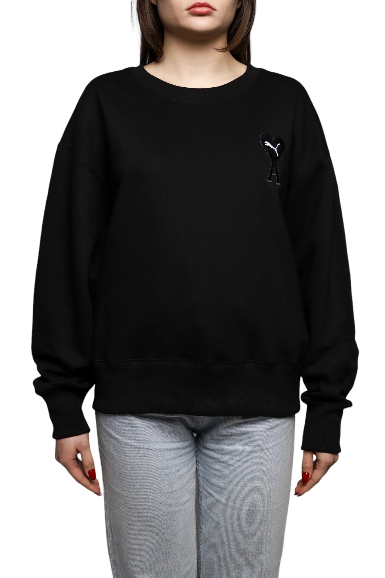 AMI Paris x Puma Crewneck Sweatshirt Black