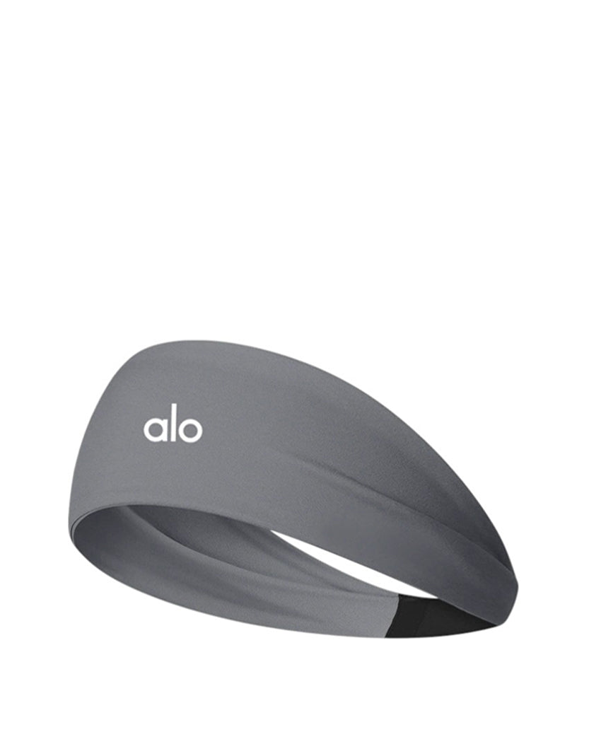 Alo Yoga Performance Conquer Headband Grey