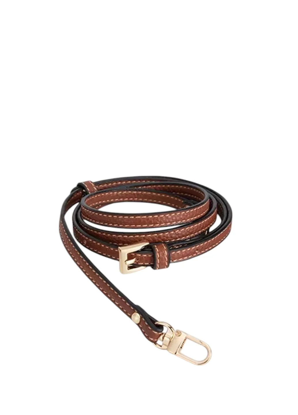 Longchamp Leather Shoulder Strap Cognac\Gold