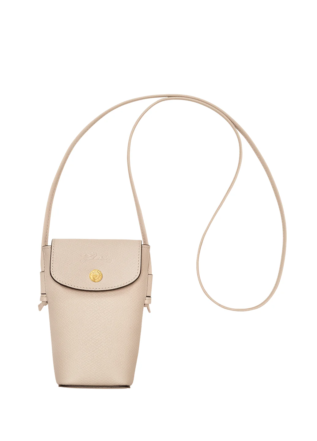 Longchamp Épure Phone Case With Leather Lace Paper