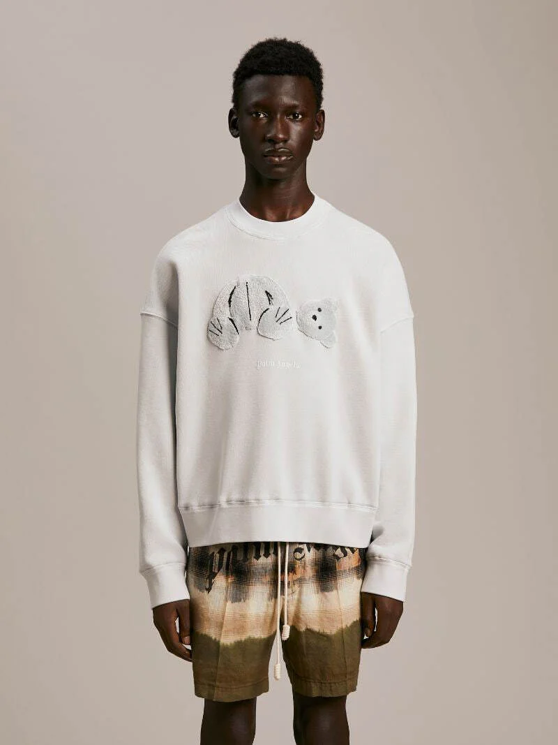 Palm Angels Ice Bear Sweatshirt White