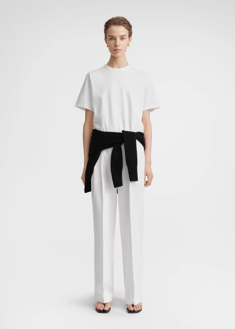 Toteme Oversized Cotton Tee White