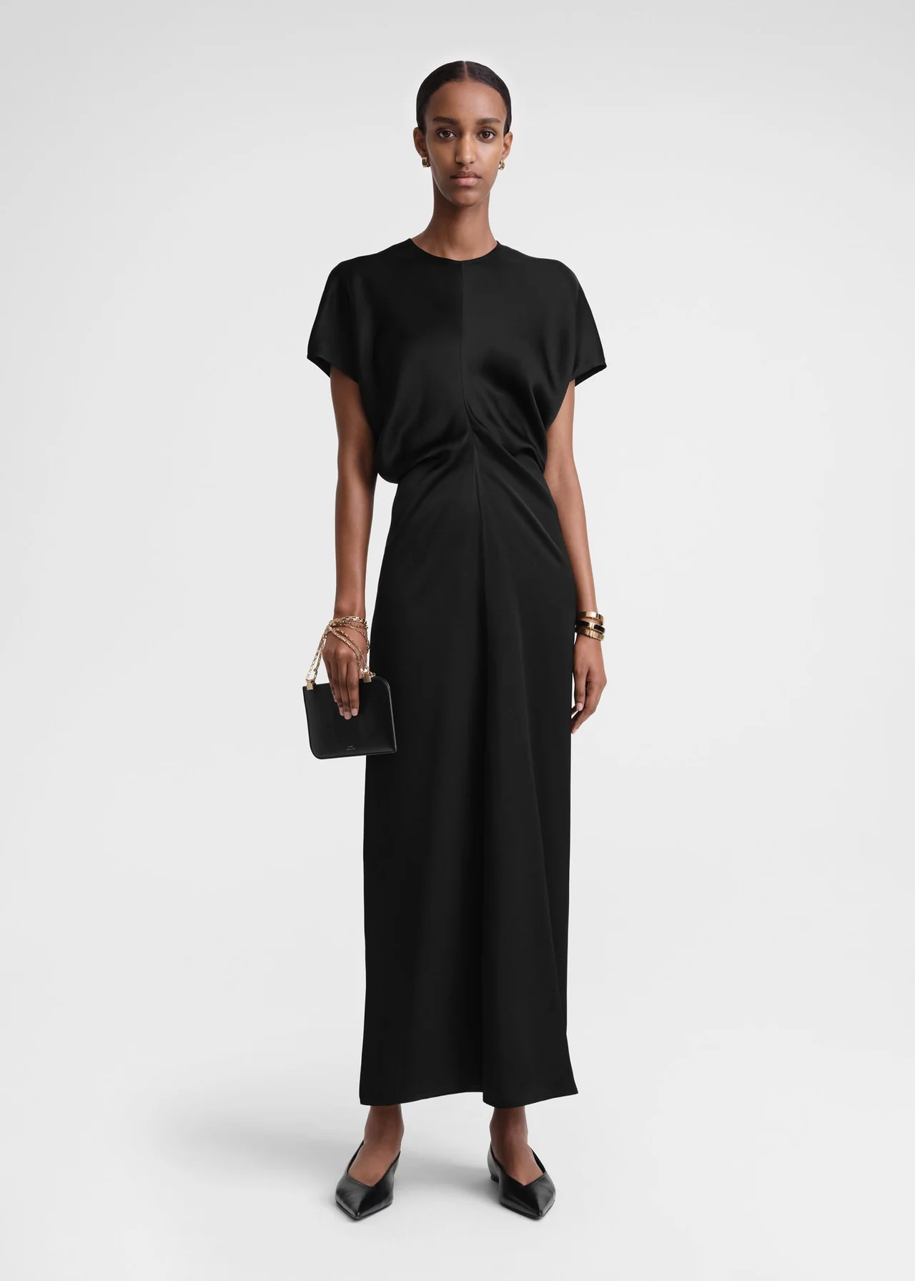 Toteme Slouch Waist Dress Black
