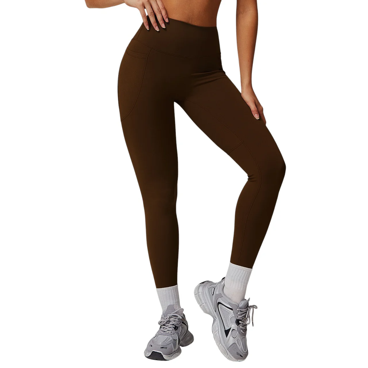 Alo Yoga Pockets Leggings Brown 64252-BN