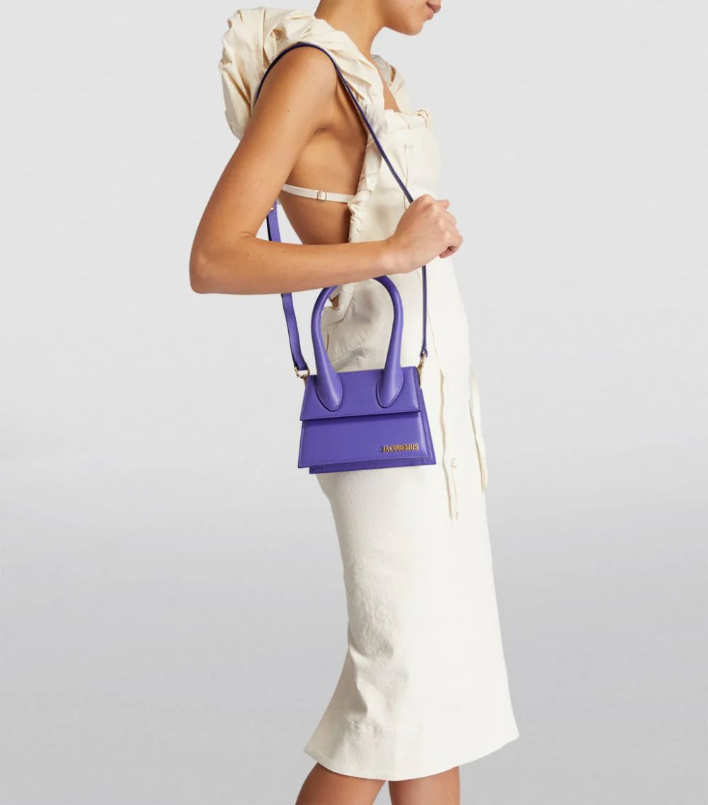 Jacquemus Le Chiquito Medium leather bag Purple