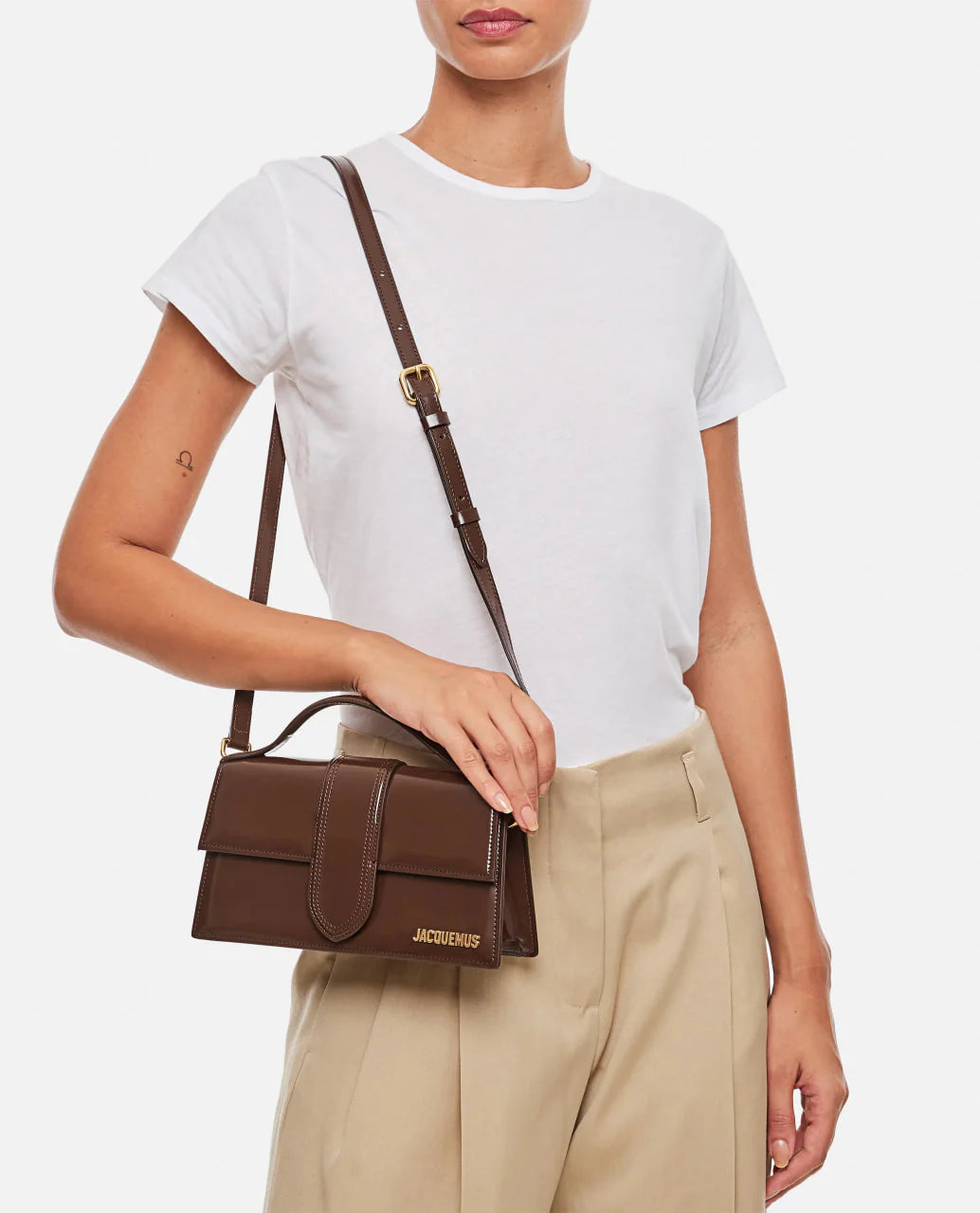 Jacquemus Le Bambino Grand Bag Chestnut Brown