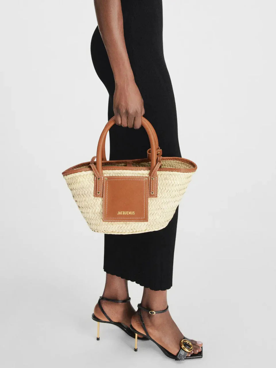 Jacquemus Le Panier Soli Beach Basket Mini Bag Brown