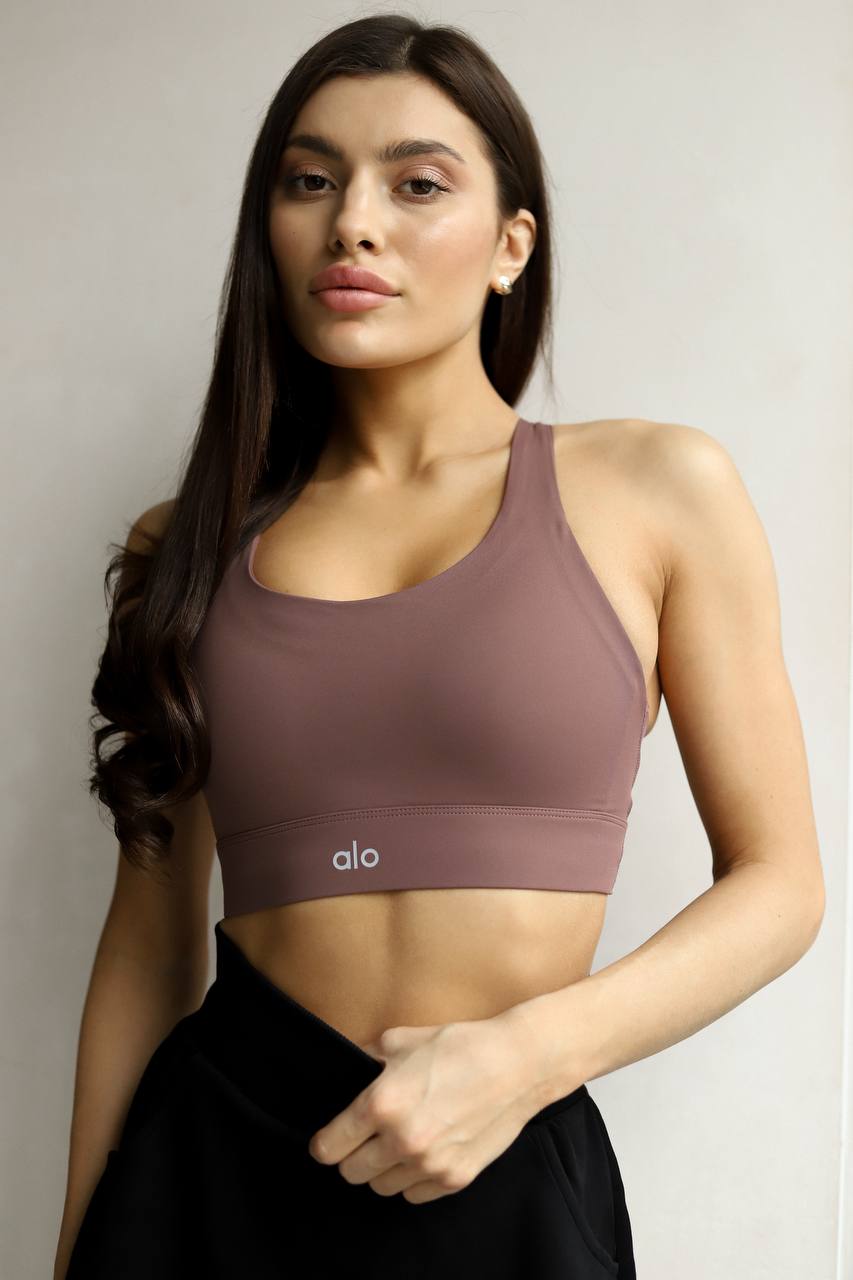 Alo Yoga Elastic Bra Rose