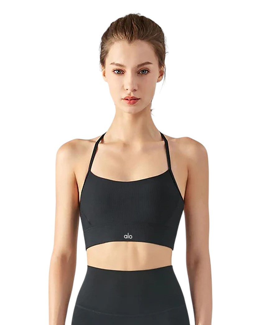 Alo Yoga Open Back Bra Black DSB364-BK