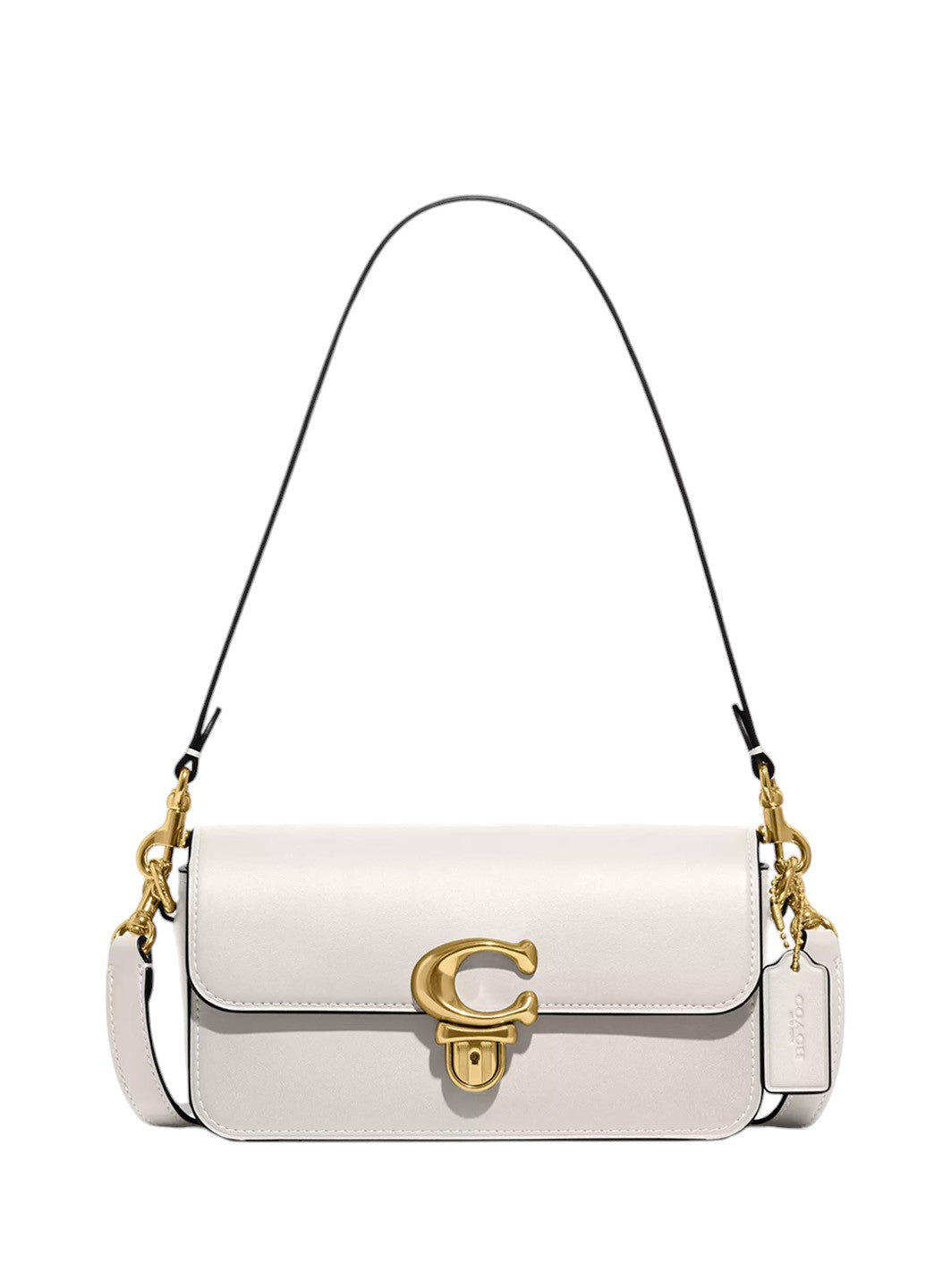 Coach Glovetanned Leather Studio Baguette Bag Chalk - Оригінал